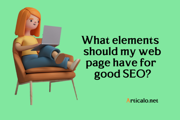 What elements should my web page have for good SEO?