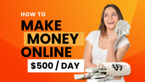 Orange Modern Make Money Online Youtube Thumbnail